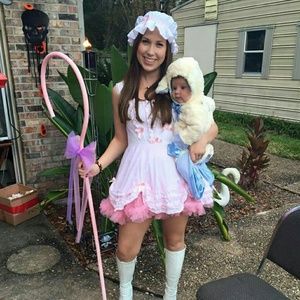 COPY - Little bo peep and baby lamb/sheep costumes
